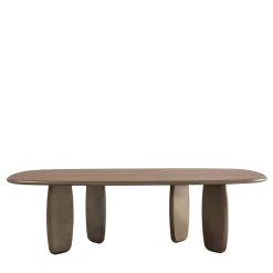 Tavolo da pranzo soap laccato bronzo ossidato*Morica Design