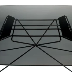 Tavolo Da Pranzo Volta In Vetro Grigio*Montina Discount