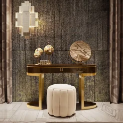 Tavolo da toilette in legno con specchio Collezione FB*Franco Bianchini Discount