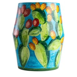 Tavolo Decoro Ficodindia in Ceramica*Fratelli Bevilacqua Best