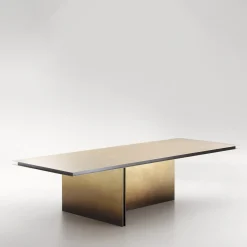 Tavolo Folio Brushed Brass Dining by DRAW Studio*De Castelli Online