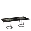 Tavolo nero rettangolare Pantheon di Maarten De Ceulaer*Budri Clearance