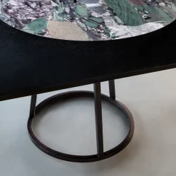 Tavolo nero rettangolare Pantheon di Maarten De Ceulaer*Budri Clearance