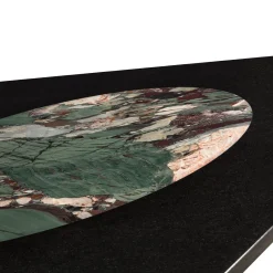 Tavolo nero rettangolare Pantheon di Maarten De Ceulaer*Budri Clearance