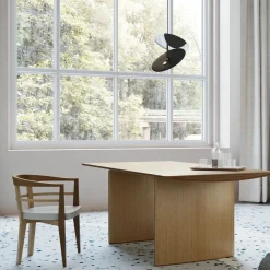 Tavolo rettangolare Aero in legno d'acero di Franco Poli*Morelato Discount