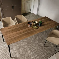 Tavolo rettangolare Liuto Rovere di Giuseppe Bavuso*Alivar