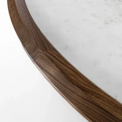 Tavolo rotondo Diamante in marmo Canaletto e Carrara*Durame Clearance