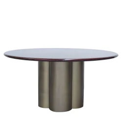 Tavolo rotondo in pelle di capra*Extroverso Outlet