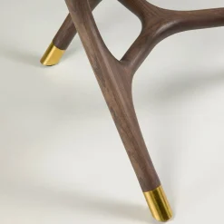 Tavolo rotondo Joyce in legno e vetro*Morelato Online