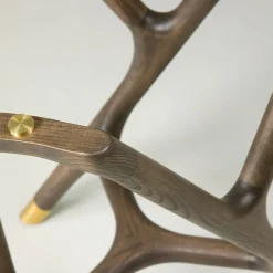 Tavolo rotondo Joyce in legno e vetro*Morelato Online