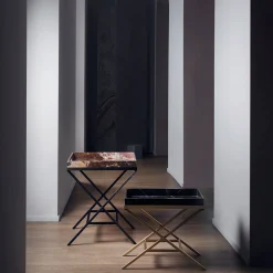 Tavolo vassoio in marmo Vaniteux Veridique di SONJA VIZZINI*Budri Outlet