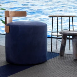 T-Pouf blu Levante di Massimo Castagna*Exteta Sale