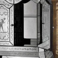 Troumò in vetro specchiato Goldoni*Barbini