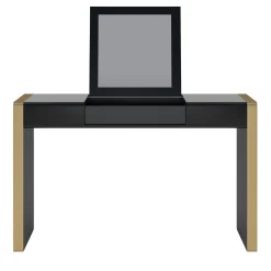 Vanity Chloè in legno nero con specchio*Living Couture Outlet