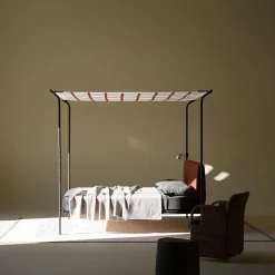 Velario Letto Matrimoniale con Baldacchino in Ferro Nero di Giuseppe Arezzi*Lispi Hot