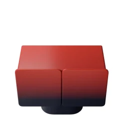 Venere 2 Gradiente Rosso-Nero Madia Arrotondata*Ultramobili Hot