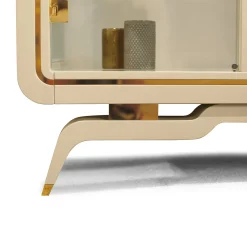 Vetrina Unique in Legno Capuccino Perlato e Vetro*ReDéco Online