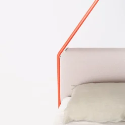 Vetta Letto Matrimoniale con Baldacchino in Ferro Arancione di Luca Madonini*Lispi Best