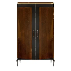 Victor, mobile bar a 2 porte di colore marrone*A.R. Arredamenti