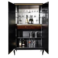 Victor, mobile bar a 2 porte di colore marrone*A.R. Arredamenti