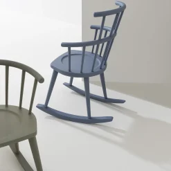 W. 604 Sedia a dondolo azzurra di Fabrizio Gallinaro*Billiani 1911 Hot